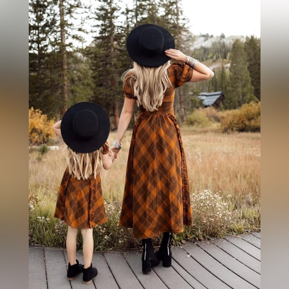 NEW NWT Ivy City Co Kimball Midi Dress in Plaid Flannel - Picture 5 of 16